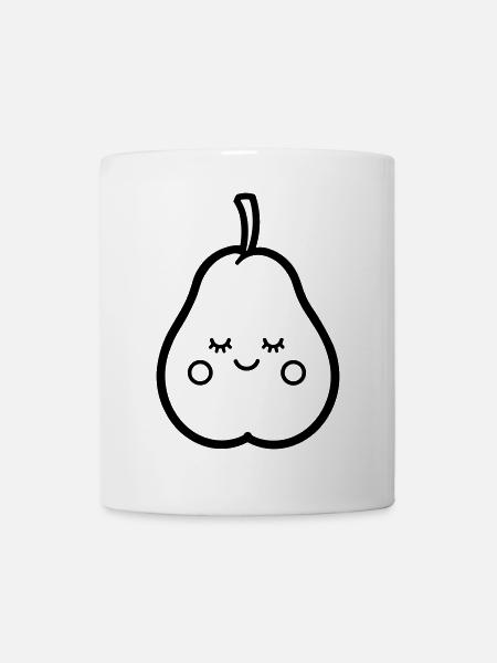 Birne - Tasse - Weiß