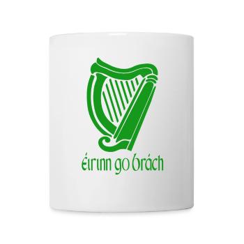 Fête de la Saint-Patrick Eirinn Go Brach Gaélique Irlandais Eire - Mug blanc - blanc - Devant