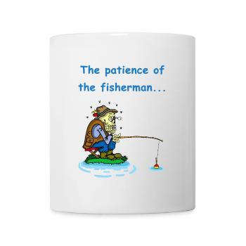 La patience du pêcheur - Mug blanc - blanc - Devant