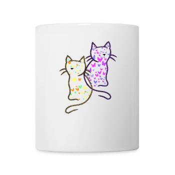 années 80 des années 90 chats chat été enfant enfants bébé - Mug blanc - blanc - Devant