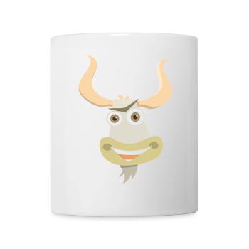 Fröhliche Illustration eines Yakkopfes - Tasse - Weiß - Vorne