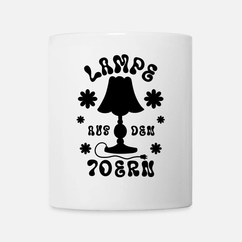 Lampe aus den 70ern - Tasse - Weiß