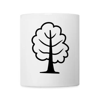 arbre - Mug blanc - blanc - Devant