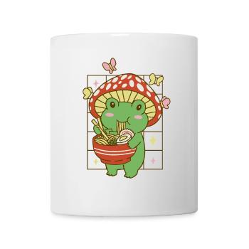 Kawaii Ramen Froschpilz - Tasse - Weiß - Vorne