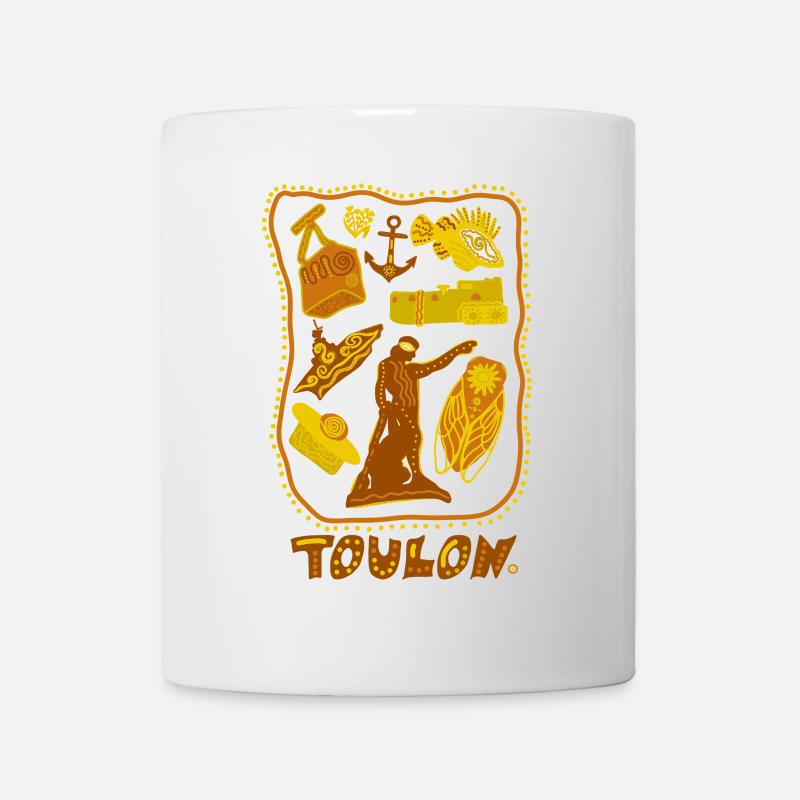 Toulon et ses symboles - Mug blanc - blanc