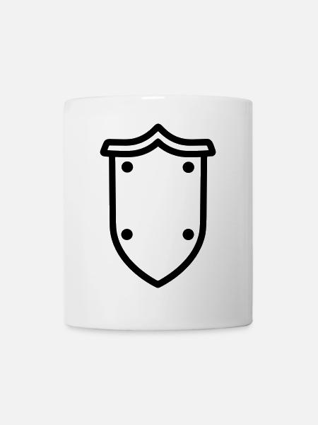 Schild - Tasse - Weiß