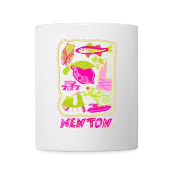 Chin Pop Art - Sommer Bunte Illustration - Tasse - Weiß - Vorne