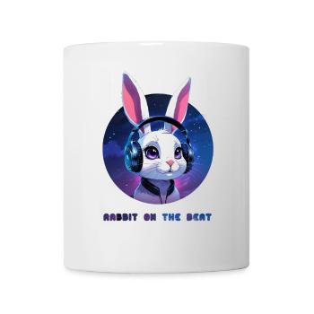 Kaninchen auf Streife - Tasse - Weiß - Vorne