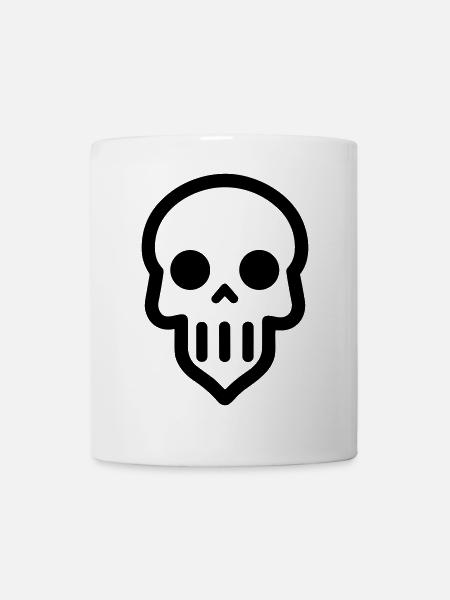 Schädel - Tasse - Weiß