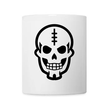 Schädel - Tasse - Weiß - Vorne