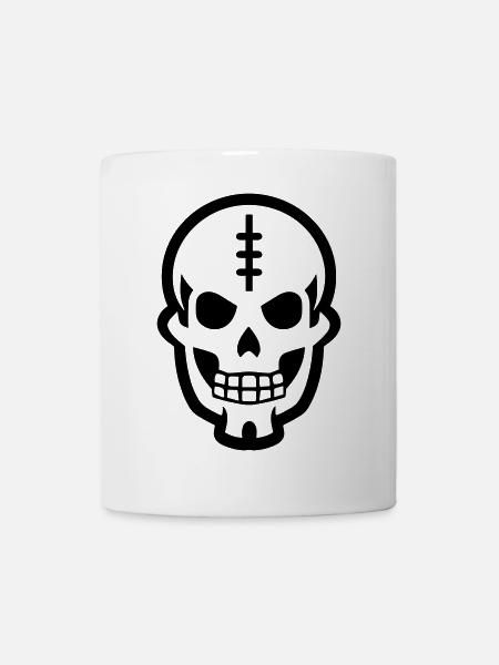 Schädel - Tasse - Weiß