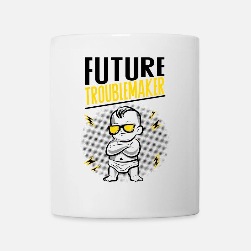 Future Troublemaker Baby Design - Mug - white