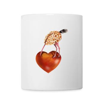 Brain and heart - Mug - white - Front