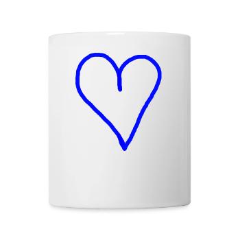 Heart Blue Gift Idea - Mug - white - Front