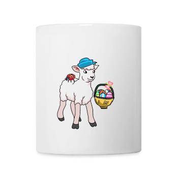 Sheep Sheep Lamb Easter Easter Eggs - Mug - white - Front