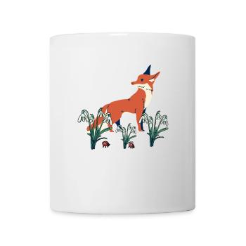 Perce-neige printanier Renards Renards - Mug blanc - blanc - Devant