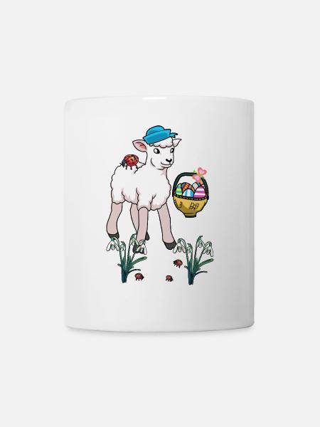 Easter Sheep Sheep Easter Eggs Child Easter Lamb - Mug - white