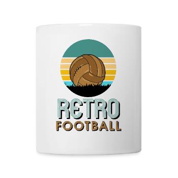 Retro-Fußball - Tasse - Weiß - Vorne