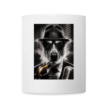 Dog in Jazz - Mug - white - Front