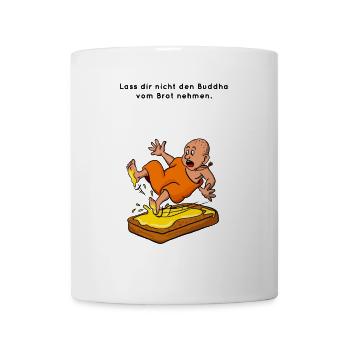 Butterbuddha - Achtsamkein mit Humor - Tasse - Weiß - Vorne