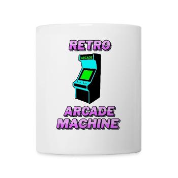 Retro-Arcade-Automat - Tasse - Weiß - Vorne