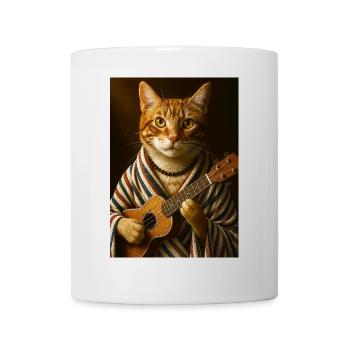 Ukulele Cat - Mug - white - Front