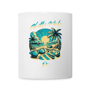 Strandsonne Chill Mode Design - Tasse - Weiß - Vorne