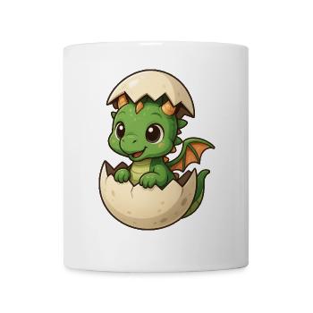 Süßer Babydrache Frisch Geschlüpft. für Kinder. - Tasse - Weiß - Vorne