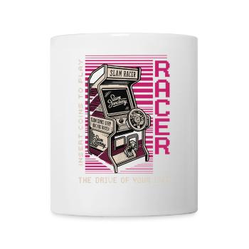 Racer Arcade Neon Retro - Mug blanc - blanc - Devant