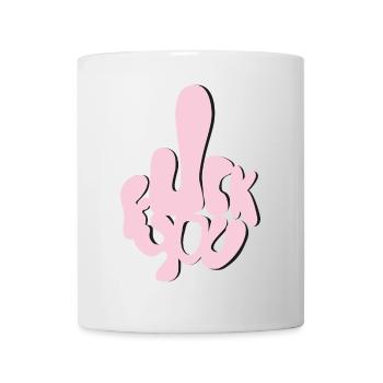 Fuck You in Bubble Letters - Mug - white - Front