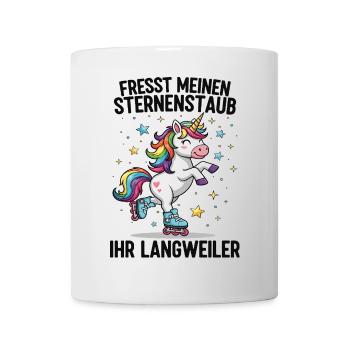 Rollschuh Einhorn - Tasse - Weiß - Vorne
