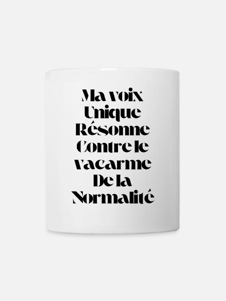 Ma voix unique résonne - Mug blanc - blanc