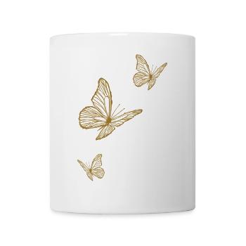 Golden Butterflies - Light & Midsummer Magic - Mug - white - Front