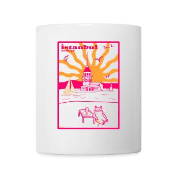 Istanbul Tour de Léandre Vibes été Boho - Mug blanc - blanc - Devant