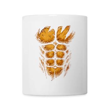 Fire Orange Muscle Structure - Mug - white - Front