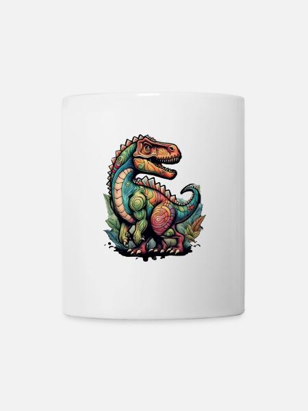 Bunten Drachendesign für Fantasiefans - Tasse - Weiß