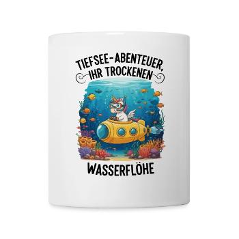 Licorne Aventure en haute mer - Mug blanc - blanc - Devant