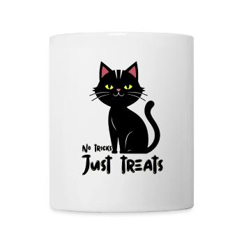 Glowing Cat Silhouette Illustration - Mug - white - Front