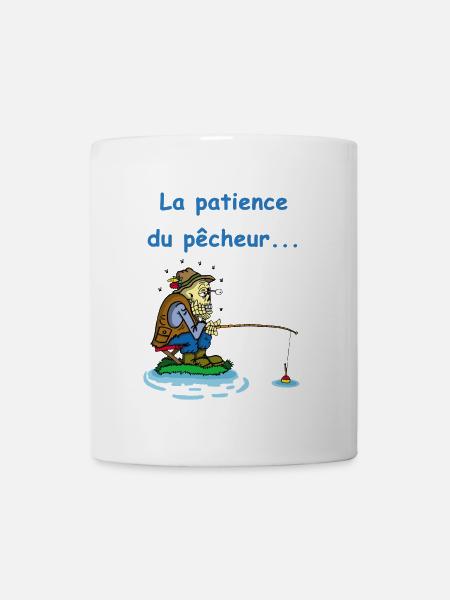 La patience du pêcheur - Mug blanc - blanc