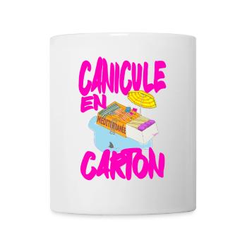 Hitzewelle in Carton, mediterraner Sommer - Tasse - Weiß - Vorne