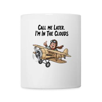 Pilot flying high: Call me later! - Mug - white - Front