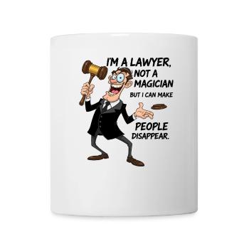 Anwalt Magier Spruch | Lustiges Jura Geschenk - Tasse - Weiß - Vorne