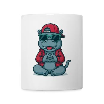 Hippo Heart Style - Tasse - Weiß - Vorne