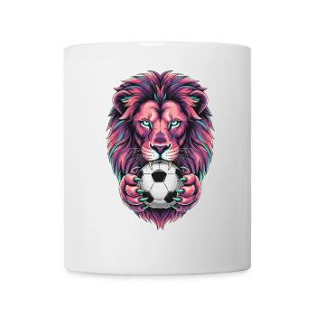 Lion Football – Le roi de la conception du terrain - Mug blanc - blanc - Devant