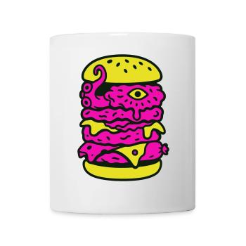 Monster Burger in Pop Art Style - Mug - white - Front