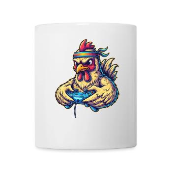 Gambler Chicken: Game On! 🐔🎮 Funny Gamer - Mug - white - Front