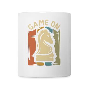 Game On Schach Design – Retro Springer - Tasse - Weiß - Vorne