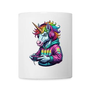 Unicorn Gamer: Retro gamer fun! - Mug - white - Front