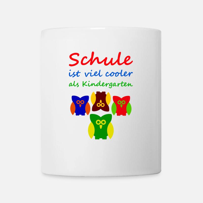 L’école est beaucoup plus fraîche que la maternelle - Mug blanc - blanc