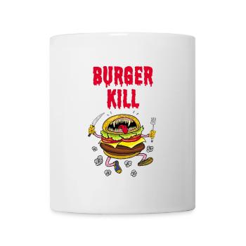 Wenn der Burger hungrig ist - Tasse - Weiß - Vorne